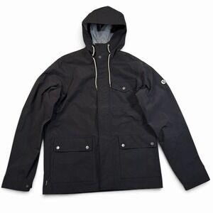 Vuori Palisades Rain Jacket Mens Mens Medium Black Hooded V525 Waterproof